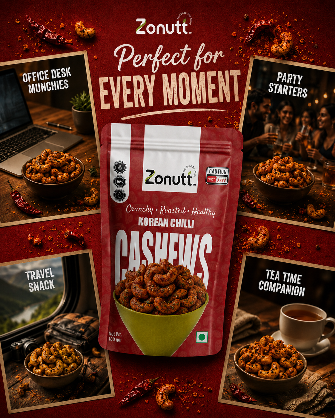 The Seoul Spice Cashew Twin Pack (180g x 2)