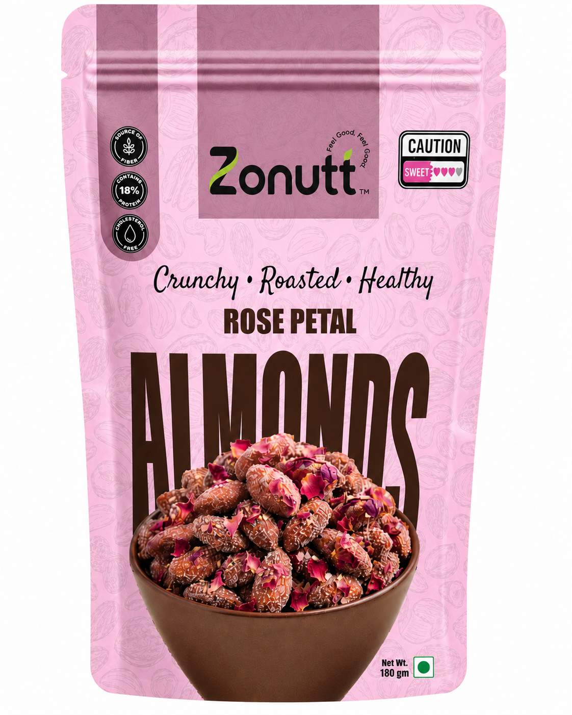 Rose Petal Almonds (180 g)