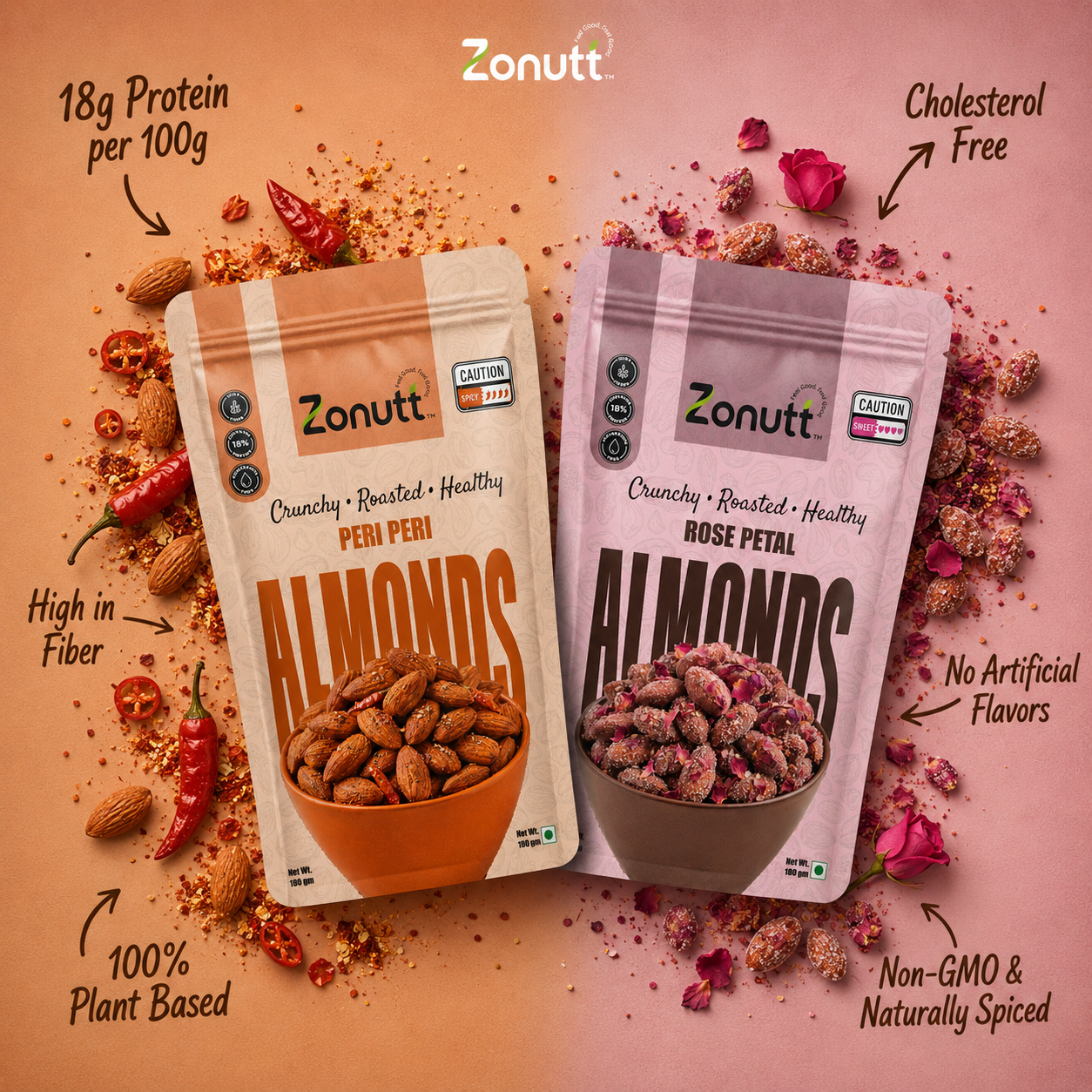 The Sweet & Spice Almond Duet (180g x 2)