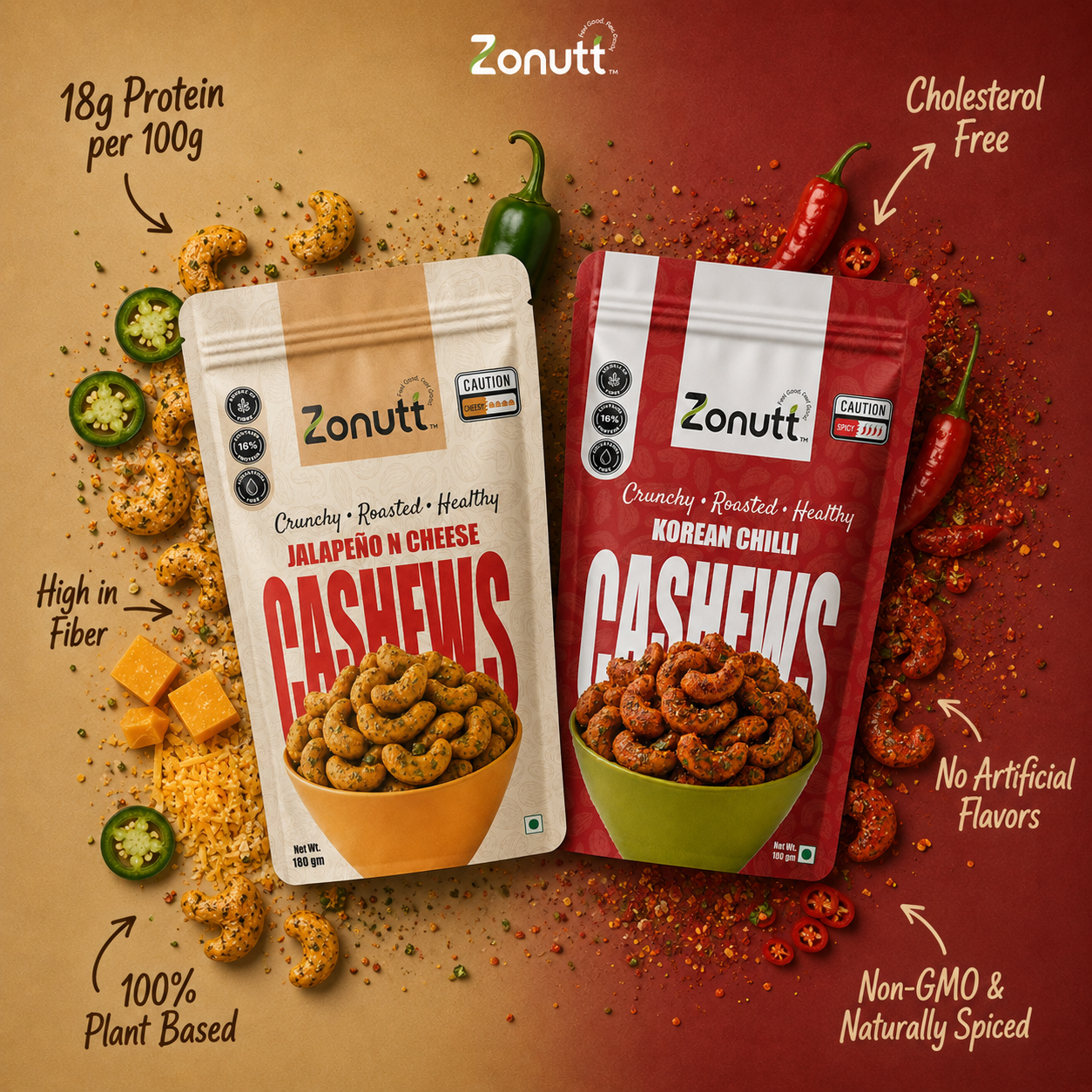 The Kore-iano Cashew Duet (180g x 2)