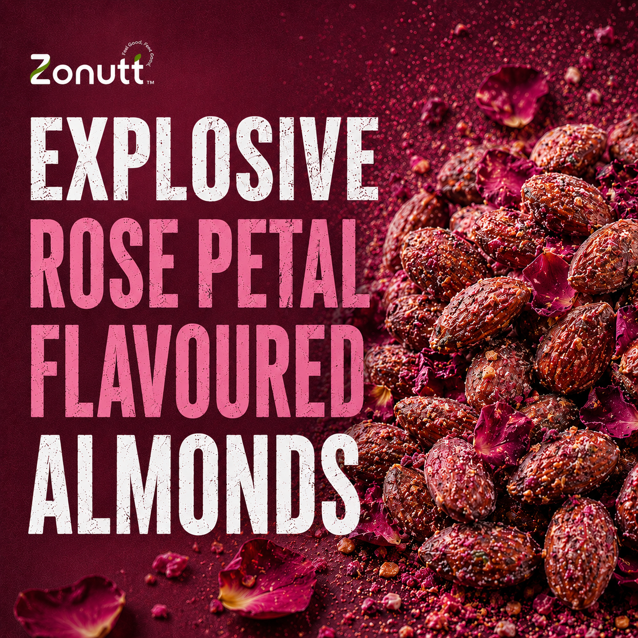 Rose Petal Almonds (180 g)