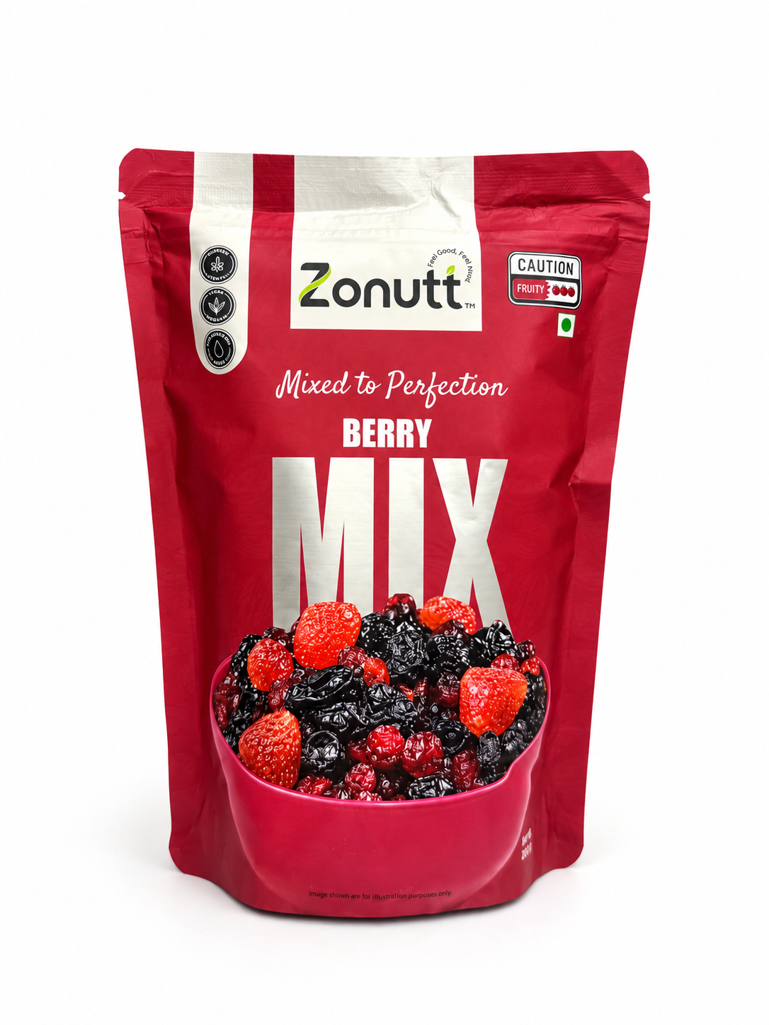 Zonutt Signature Berry Mix (180g) | 8-in-1 Wholesome Dried Berries & Fruits Blend