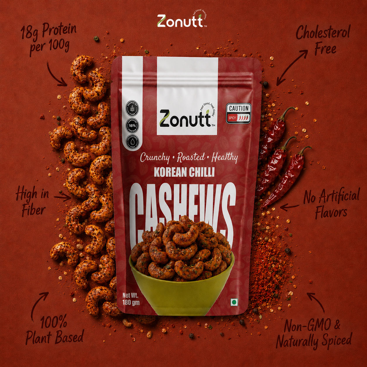 The Seoul Spice Cashew Twin Pack (180g x 2)