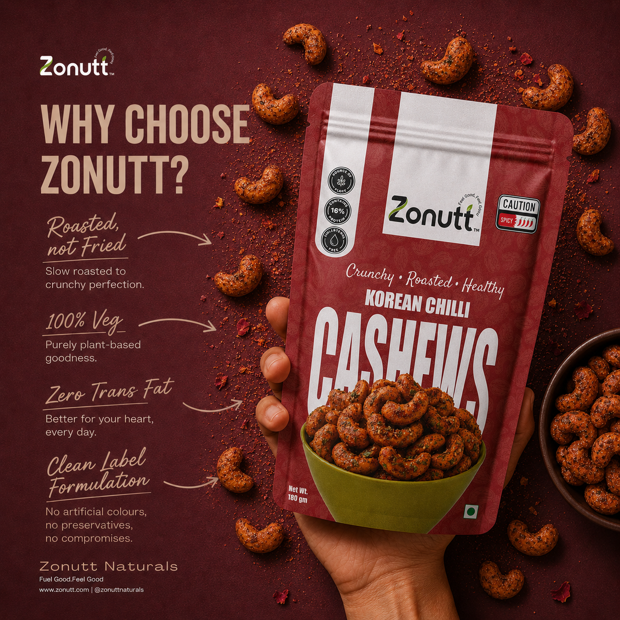 The Seoul Spice Cashew Twin Pack (180g x 2)