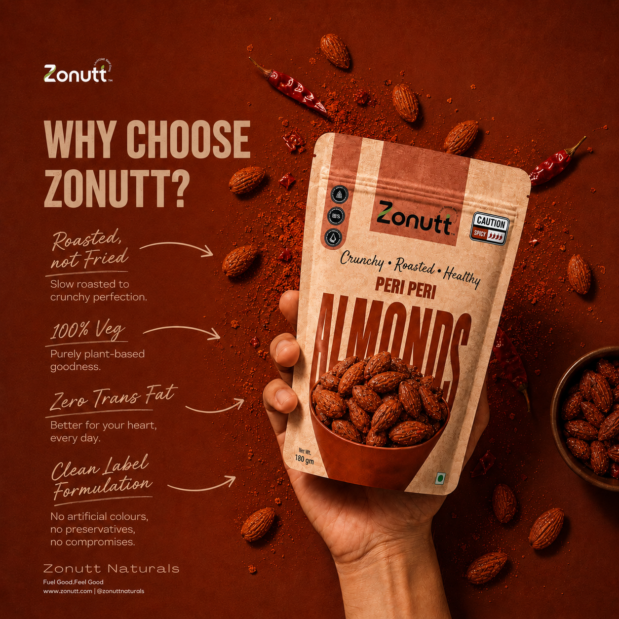 The Fiery Almond Twin Pack (180g x 2)